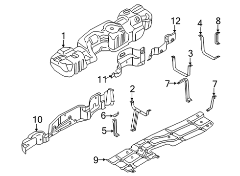 2020 Ford F-250 Super Duty Fuel System Components Diagram 10