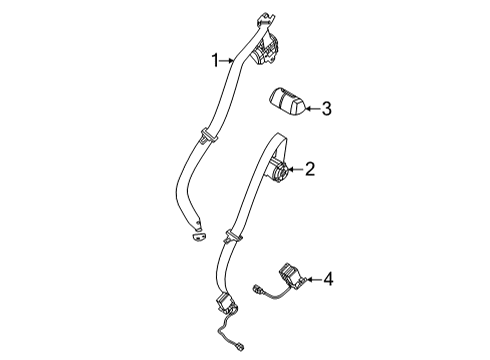 2022 Ford Bronco Sport Seat Belt Diagram 2