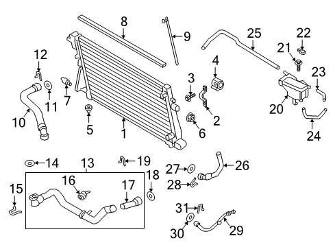 2017 Ford F-350 Super Duty Hose Assembly Diagram for HC3Z-8260-E