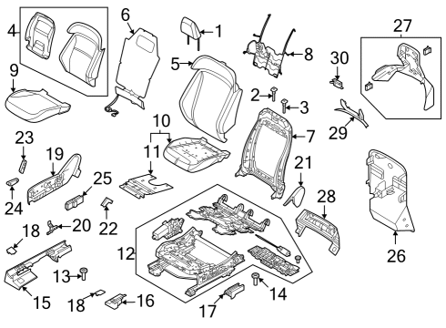 2021 Ford Mustang Mach-E Heated Seats Diagram 1