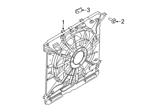 2021 Ford Police Interceptor Utility Cooling System, Radiator, Water Pump, Cooling Fan Diagram 2