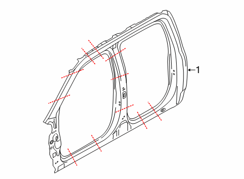 2020 Ford F-150 Aperture Panel Diagram 1