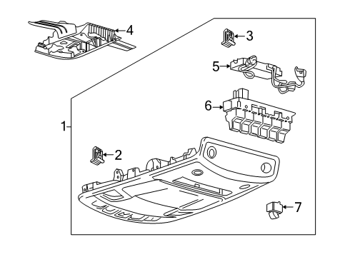 2020 Ford F-250 Super Duty Anti-Theft Components Diagram 1