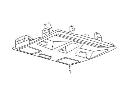 2023 Ford Maverick Overhead Console Diagram