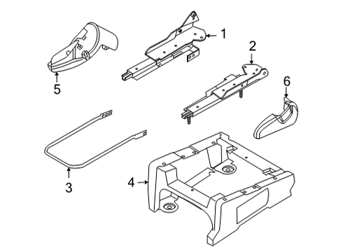 2023 Ford E-350/E-350 Super Duty Tracks & Components Diagram 2