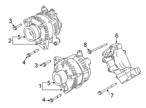 2021 Ford F-250 Super Duty Alternator Diagram 3