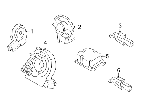 2023 Ford Maverick Air Bag Components Diagram 2