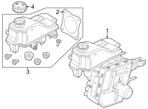 2024 Ford Mustang BOOSTER ASY - BRAKE Diagram for PR3Z-2005-B