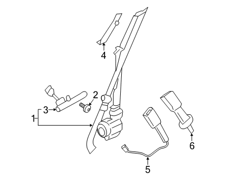 2020 Lincoln Continental Seat Belt Diagram 1