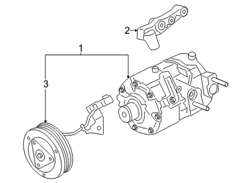 2022 Ford Bronco Sport A/C Compressor Diagram 2