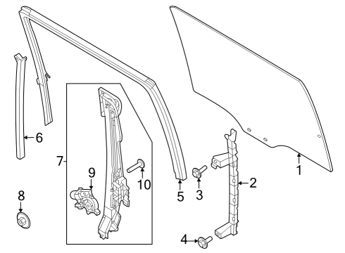 2024 Ford F-250 Super Duty SCREW Diagram for ML3Z-00817-A