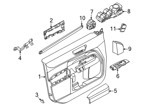 2022 Ford Maverick BRACKET Diagram for NZ6Z-2623835-A