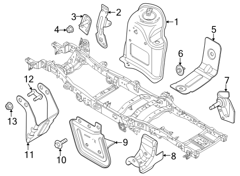 2024 Ford F-250 Super Duty SEAT - SPRING Diagram for PC3Z-5A307-B