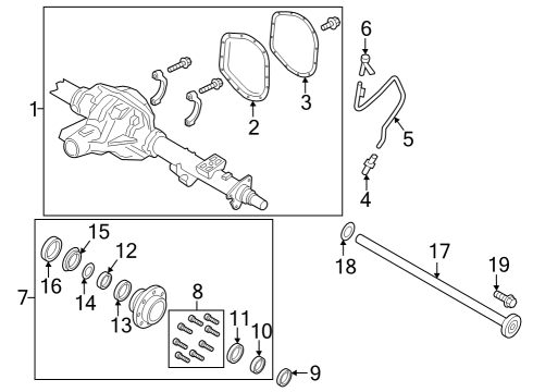 2024 Ford F-250 Super Duty SHAFT ASY - REAR AXLE Diagram for PC3Z-4234-K