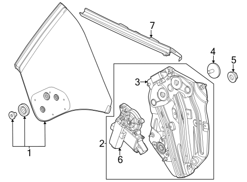 2024 Ford Mustang REGULATOR ASY Diagram for PR3Z-7630307-A