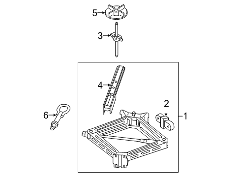 2023 Ford Explorer Jack & Components Diagram