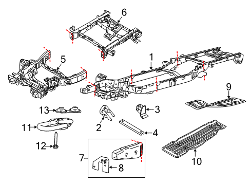 2020 Ford F-150 Frame & Components Diagram 7