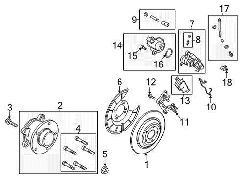 2023 Ford Bronco Sport Rear Brakes Diagram