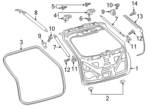 2022 Lincoln Nautilus Lift Gate Diagram 2