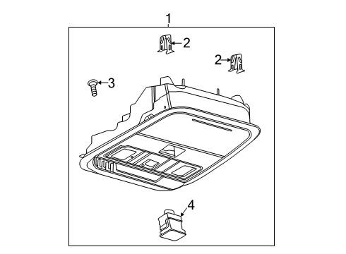 2021 Ford Police Interceptor Utility CONSOLE ASY - OVERHEAD Diagram for LB5Z-78519A70-PJ