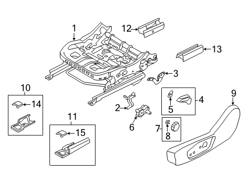 2020 Ford Fusion Tracks & Components Diagram 1