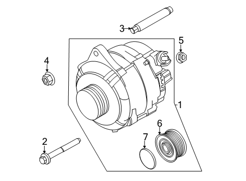 2020 Ford Transit ALTERNATOR ASY Diagram for L1MZ-10346-F