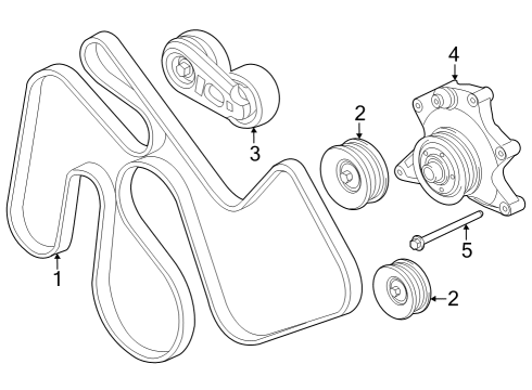 2024 Ford F-350 Super Duty Belts & Pulleys Diagram 2