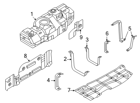 2021 Ford F-250 Super Duty Fuel System Components Diagram 5