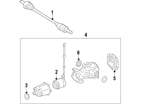 2019 Ford Police Interceptor Sedan Rear Axle, Axle Shafts & Joints, Differential, Drive Axles, Propeller Shaft Diagram