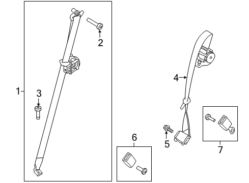 2019 Ford Police Interceptor Utility Seat Belt Diagram 5