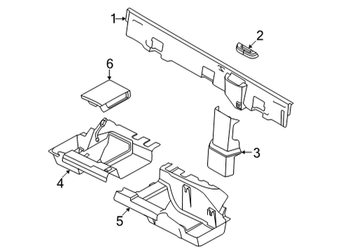 2022 Ford Maverick COVER ASY - BATTERY Diagram for NZ6Z-10A687-AA