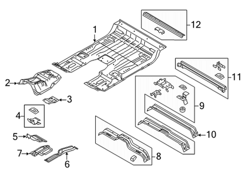 2022 Ford F-150 Floor Diagram 1