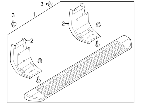 2024 Ford F-350 Super Duty Running Board Diagram 9