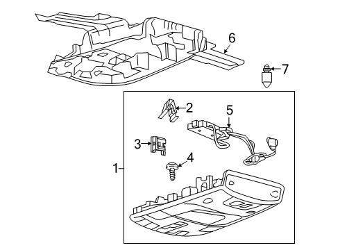 2020 Ford F-150 Overhead Console Diagram 3