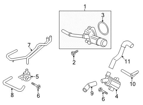 2019 Ford Police Responder Hybrid Water Pump Diagram