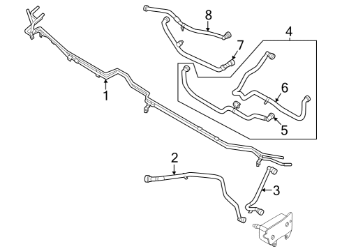 2022 Ford F-150 Lightning HOSE ASSY - INLET Diagram for NL3Z-8D126-D