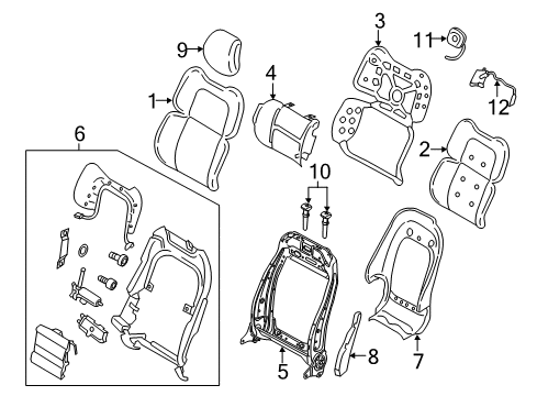 2017 Lincoln Continental FRAME ASY Diagram for LD9Z-5461018-DB