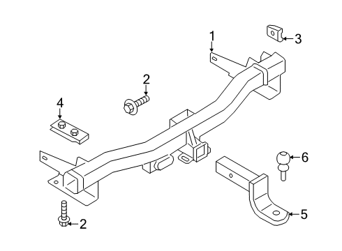 2020 Lincoln Navigator Trailer Hitch Components Diagram