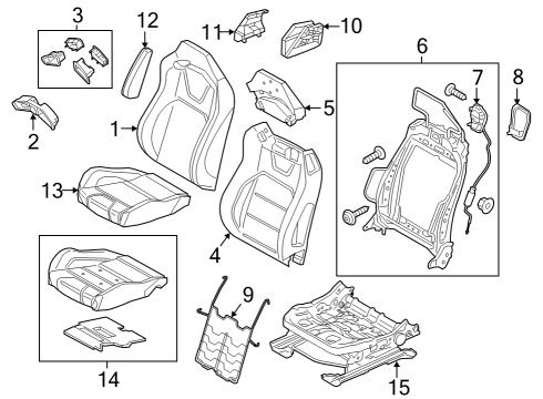 2024 Ford Mustang COVER - SEAT BELT - UPPER Diagram for PR3Z-6360262-AA