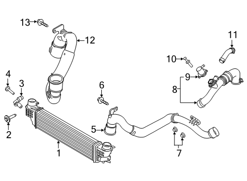 2023 Ford Edge Intercooler Diagram 1