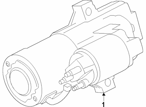 2023 Ford Police Interceptor Utility Starter Diagram 3