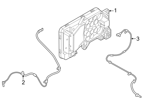 2020 Ford Expedition ABS Components Diagram 1