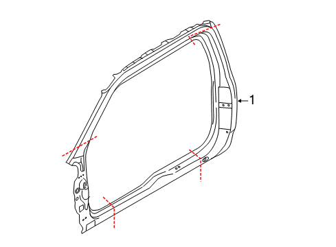 2020 Ford F-350 Super Duty Aperture Panel Diagram 3