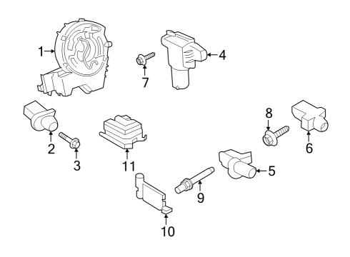 2023 Ford E-Transit CURTAIN ASY Diagram for NK4Z-14042D94-A