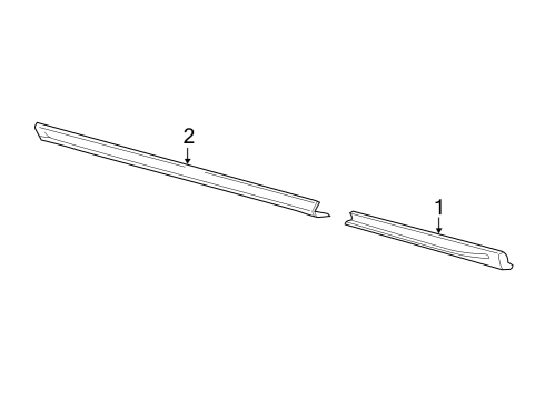 2023 Ford E-Transit Exterior Trim - Pillars Diagram 3