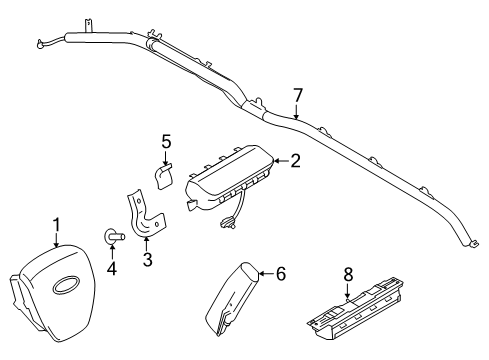 2022 Ford F-150 Air Bag Components Diagram 2