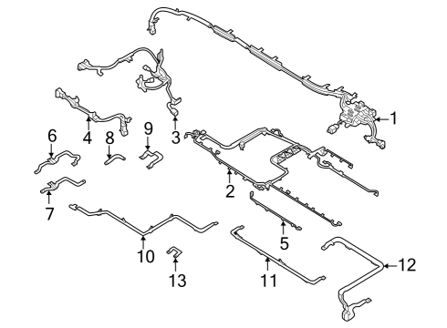 2023 Ford F-150 Lightning WIRE ASY - ACCESSORY FEED Diagram for NL3Z-14A318-C