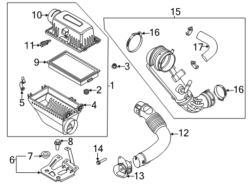 2020 Ford Explorer Filters Diagram 1