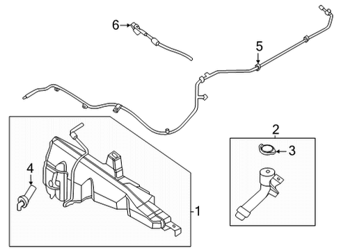 2023 Ford Maverick ARM ASY - WIPER Diagram for NZ6Z-17527-A