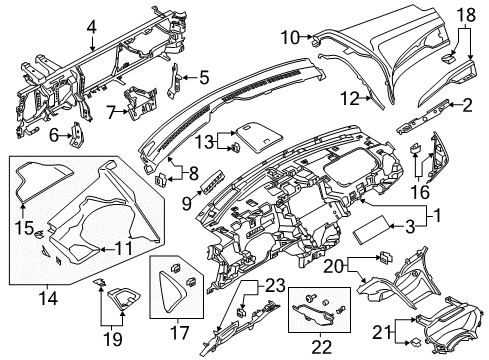 2020 Lincoln MKZ Instrument Panel Diagram